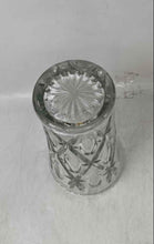 Load image into Gallery viewer, Crystal Cut Collectible Classic Clear Floral Container Decorative Glass Vase