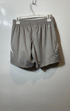 Load image into Gallery viewer, Adidas Mens Gray White Elastic Waist Pull On Activewear Athletic Shorts Size S