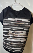 Load image into Gallery viewer, Narciso Rodriguez For Design Nation Womens Multicolor Short Sleeve Blouse Top XL