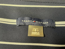Load image into Gallery viewer, Tommy Hilfiger Womens Blue White Striped Sleeveless Belted Shirt Dress Size 8