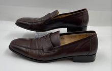 Load image into Gallery viewer, Authentic Salvatore Ferragamo Mens Brown Leather Loafer Shoes Size 8.5 D Damaged