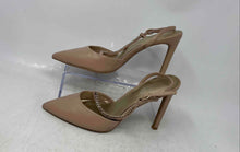 Load image into Gallery viewer, Nine West Womens Pink Leather Pointed Toe Stiletto Slingback Heels Size 8 1/2M