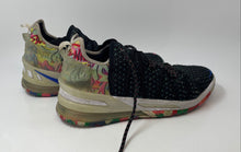 Load image into Gallery viewer, Nike Mens LeBron 18 CQ9283-002 Black Multicolor Lace-Up Sneakers Shoes Size 12