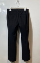 Load image into Gallery viewer, Ann Taylor Womens Black Flat Front Mid-Rise Straight Leg Dress Pants Size 4P
