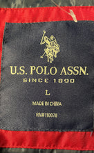 Load image into Gallery viewer, U.S. Polo Assn. Mens Blue Pockets Full-Zip Quilted Vest Jacket Size Large