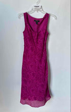 Load image into Gallery viewer, Express Womens Fuchsia Floral Print Sleeveless Scoop Neck A-Line Dress Size 1/2