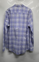 Load image into Gallery viewer, Calvin Klein Mens Purple White Plaid Infinite Cool Button-Up Shirt Size L
