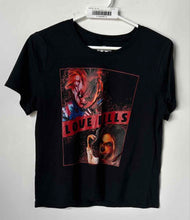Load image into Gallery viewer, Universal Unisex Black Short Sleeve Crew Neck Pullover T-Shirt Size Small