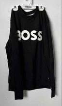 Load image into Gallery viewer, Hugo Boss Mens Black Cotton Long Sleeve Crew Neck Pullover Sweatshirt Size S