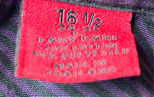 Load image into Gallery viewer, Alfani Mens Purple Striped Long Sleeve Spread Collar Fitted Dress Shirt Size L