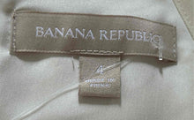 Load image into Gallery viewer, Banana Republic Womens Beige Blue Sleeveless Round Neck Shift Dress Size 4