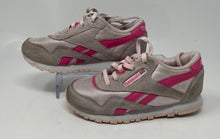 Load image into Gallery viewer, Reebok Girls Classic 100246870 Pink And Gray Lace-Up Sneakers Shoes Size 11