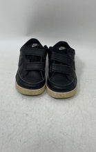 Load image into Gallery viewer, Nike Kids Capri 3 579949-014 Black Leather Hook & Loop Sneaker Shoes Size 7C