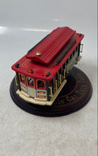 Load image into Gallery viewer, Powell & Hyde Sts. San Francisco Cable Car Wooden Music Box & Turntable Display