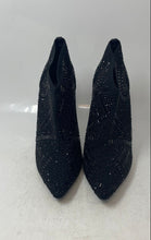 Load image into Gallery viewer, Lauren Lorraine Womens Black Rhinestone Pointed Toe Pull-On Ankle Booties Sz 8.5