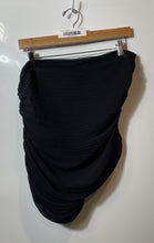 Load image into Gallery viewer, Zara Womens Black Draped Regular Fit Strapless Ruched Blouse Top Size L