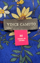 Load image into Gallery viewer, Vince Camuto Womens Multicolor Floral Long Sleeve Collared Shirt Dress Size M