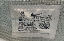 Load image into Gallery viewer, Nike Girls Dunk Low FB9109-105 White Blue Leather Lace-Up Sneaker Shoes Size 5Y