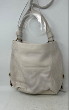 Load image into Gallery viewer, The Sak Womens Ojai White Embossed Leather Shoulder Handbag With Tags
