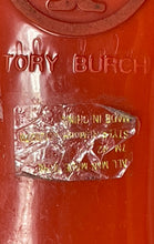 Load image into Gallery viewer, Authentic Tory Burch Womens Orange Slip-On Ballet Flats Size 7M Damaged