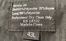 Load image into Gallery viewer, Vinci Mens Gray Pleated Front Slash Pockets Straight Leg Dress Pants Size 43L
