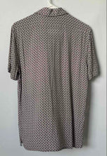 Load image into Gallery viewer, Express Mens Multicolor Geometric Print Short Sleeve Button-Up Shirt Size XS