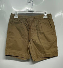 Load image into Gallery viewer, Aeropostale Mens Khaki Elastic Waist Drawstring Flat Front Chino Shorts Size XS