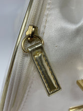 Load image into Gallery viewer, Christian Dior Parfums Womens White Top Handle Medium Zipper Cosmetic Bag