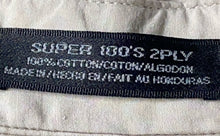Load image into Gallery viewer, DKNY Mens Beige Cotton Super 100's 2Ply Long Sleeve Dress Shirt Size 17 34/35