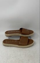 Load image into Gallery viewer, Calvin Klein Womens Trea Brown Open Toe Slip-On Slide Sandals Size 7.5M