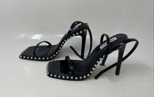 Load image into Gallery viewer, Steve Madden Womens Zelle Black Rhinestone Ankle Strap Sandals Size 8 In Box