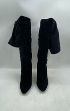Load image into Gallery viewer, Charles Albert Womens Black Round Toe Block Heel Over The Knee Boots Size 9M