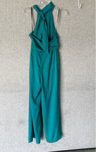 Load image into Gallery viewer, Bebe Womens Green Pleated Sleeveless Wide-Leg One-Piece Jumpsuit Size Small