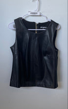 Load image into Gallery viewer, Karl Lagerfeld Womens Black Sleeveless Back-Zip Blouse Top Size Small