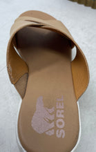 Load image into Gallery viewer, Sorel Womens Cameron Flatform NL4633-246 Beige Slip-On Slide Sandals Size 7.5