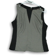 Load image into Gallery viewer, White House Black Market Womens Black White Houndstooth Print Tank Top Size 8