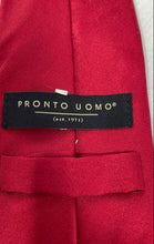 Load image into Gallery viewer, Pronto Uomo Mens Red Silk Formal Adjustable Designer Pointed Tie