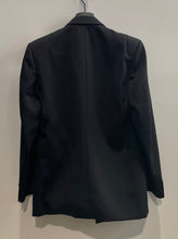 Load image into Gallery viewer, Giorgio Biocuccmin Mens Black Long Sleeve Double-Breasted Blazer Size 38 S