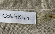 Load image into Gallery viewer, Calvin Klein Womens Beige Shimmer Open Front Pullover Crop Cardigan Sweater 1X
