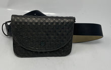 Load image into Gallery viewer, Vince Camuto Womens Black Gray Quilted Leather Adjustable Strap Fanny Pack Bag