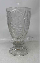 Load image into Gallery viewer, Crystal Glass Floral Panel Collectible Home Decorative Clear Vase