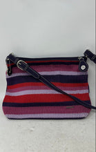 Load image into Gallery viewer, The Sak Womens Multicolor Striped Crochet Inner Pockets Shoulder Handbag