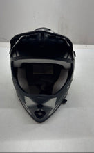 Load image into Gallery viewer, Thh Mens Gray Printed Cushioned Adjustable Strap Full Face Motocross Helmet
