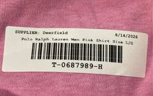 Load image into Gallery viewer, Polo Ralph Lauren Mens Pink Short Sleeve Custom Slim Fit Polo Shirt Size L/G