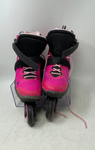 Load image into Gallery viewer, Rollerblade Kids Microblade G Pink Black Ratchet Buckle Inline Skates Size 5-8