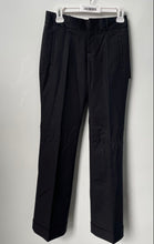 Load image into Gallery viewer, Banana Republic Womens Black Flat Front Straight-Leg Trouser Pants Size 0 W/ Tag