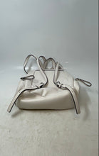 Load image into Gallery viewer, Michael Kors Womens Abbey White Perforated Leather Adjustable Strap Backpack