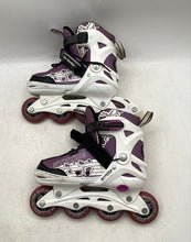 Load image into Gallery viewer, Roller Derby Girls Stryde White Purple Adjustable Inline Skates Size 2-5