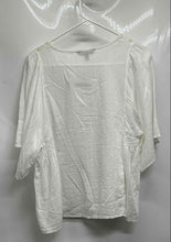 Load image into Gallery viewer, Banana Republic Womens White Cotton Short Sleeve Pullover Blouse Top Size S