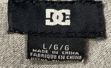 Load image into Gallery viewer, DC Shoes Mens Gray Striped Long Sleeve Pockets Pullover Hoodie Size Large